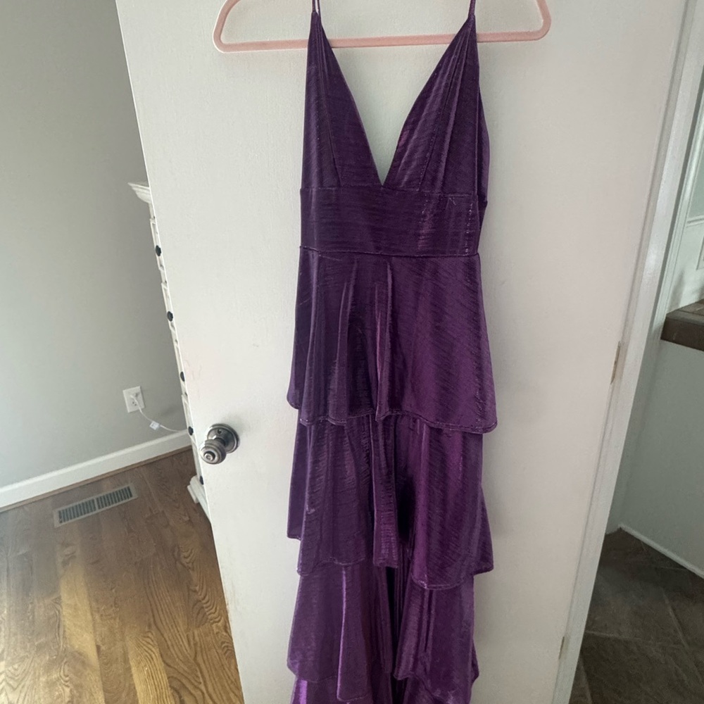 Lulu's Purple Tiered Maxi Dress
